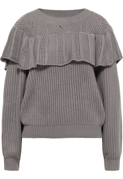 Mymo Knitted pullover women grey - Image 1