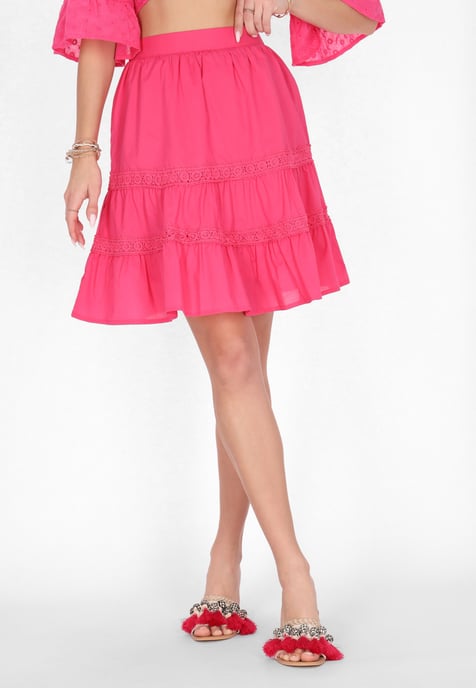 IZIA rok vrouwen fuchsia - Image 3