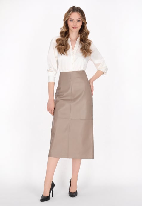 Dreimaster rok vrouwen taupe - Image 2