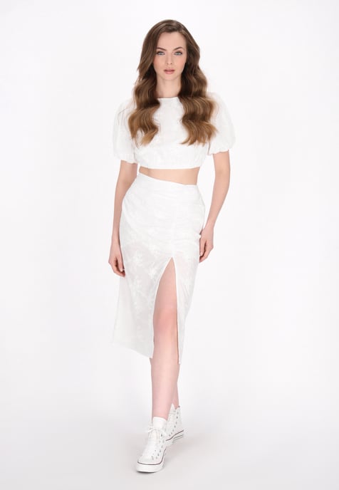 Dreimaster rok vrouwen wit - Image 2