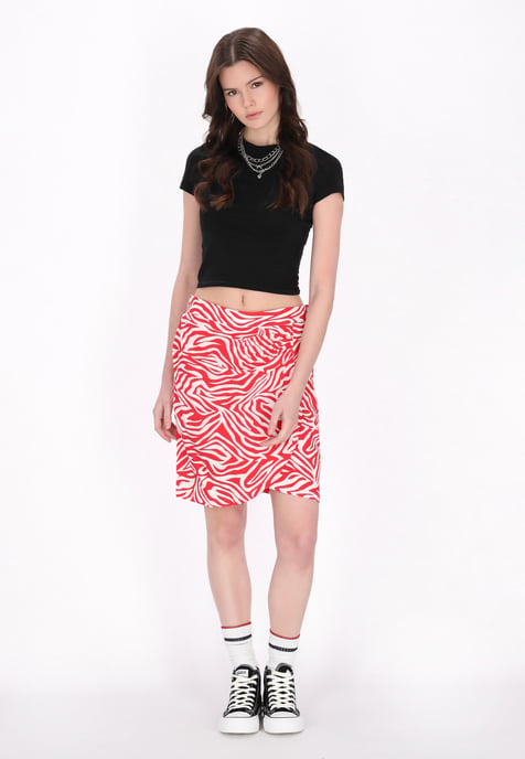 Mymo rok vrouwen wit rood - Image 2