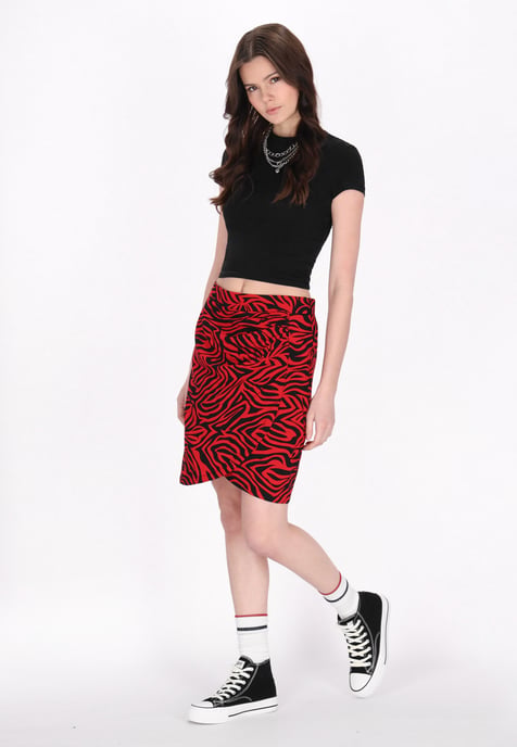Mymo rok vrouwen zwart rood - Image 2
