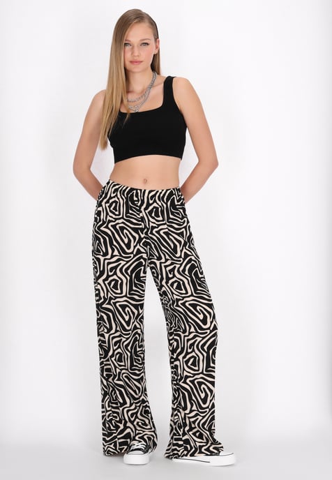 Mymo Broek vrouwen zwart-wit - Image 2