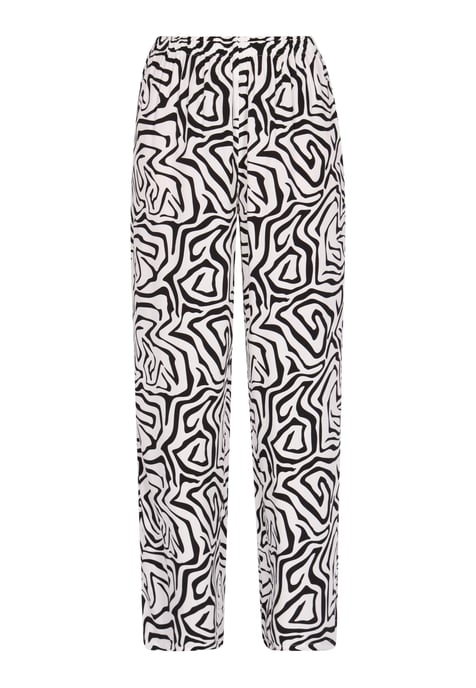 Mymo Broek vrouwen wit-zwart - Image 1