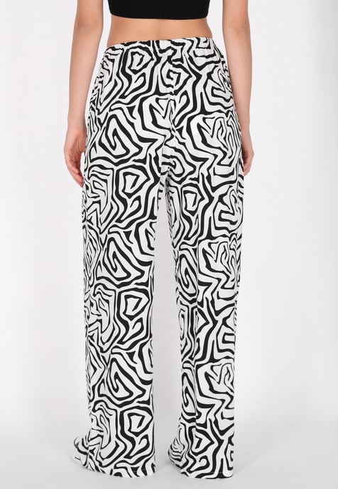 Mymo Broek vrouwen wit-zwart - Image 4