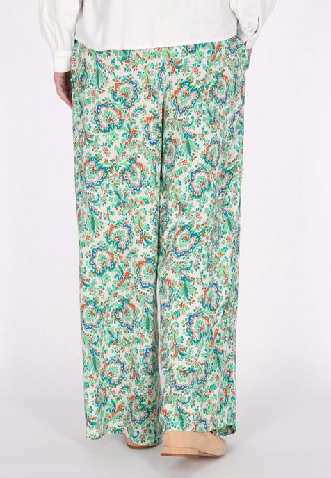 usha Broek vrouwen groen veelkleurig - Image 4