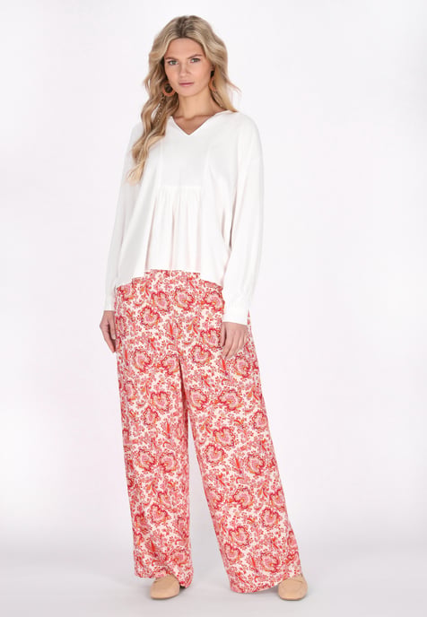 usha Broek vrouwen rood veelkleurig - Image 2
