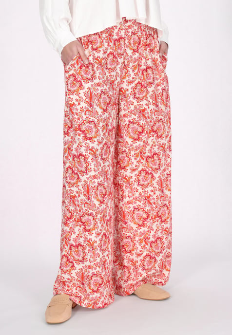 usha Broek vrouwen rood veelkleurig - Image 3
