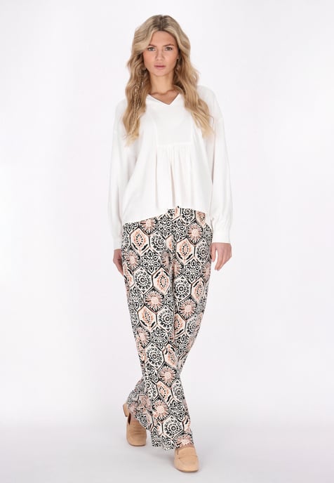usha Broek vrouwen zwart veelkleurig - Image 2