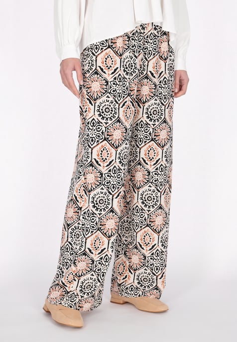 usha Broek vrouwen zwart veelkleurig - Image 3