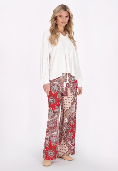usha Broek vrouwen rood veelkleurig - Image 2