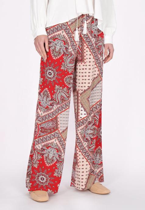 usha Broek vrouwen rood veelkleurig - Image 3