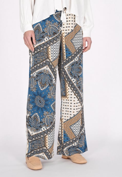 usha Broek vrouwen blauw veelkleurig - Image 3