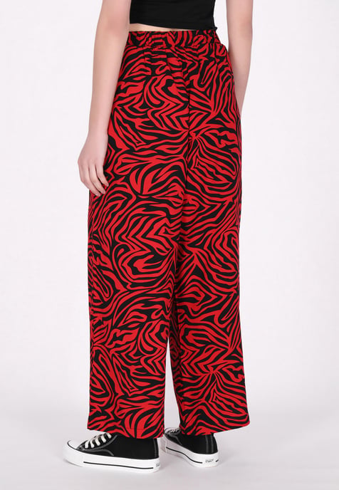 Mymo Broek vrouwen zwart rood - Image 4