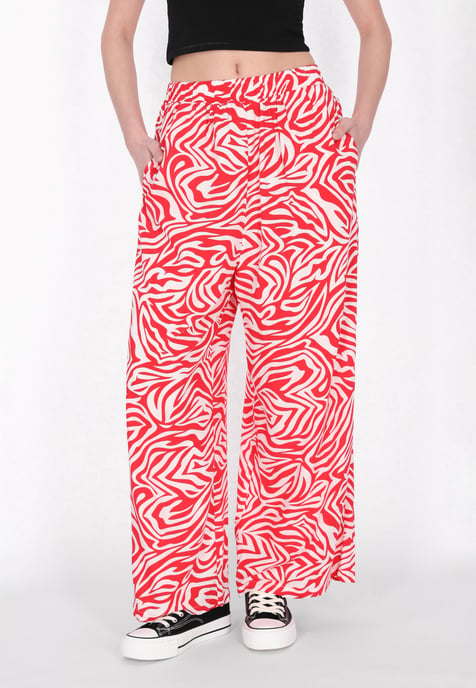 Mymo Broek vrouwen wit rood - Image 3