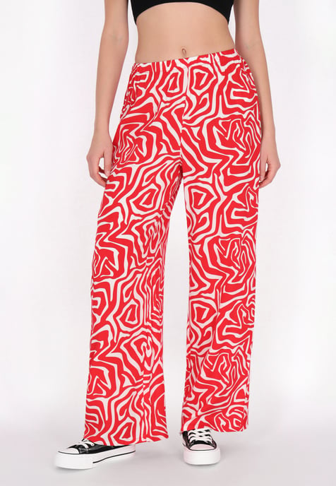 Mymo Broek vrouwen rood wit - Image 3