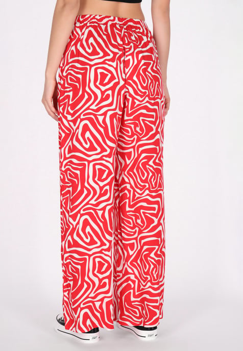 Mymo Broek vrouwen rood wit - Image 4