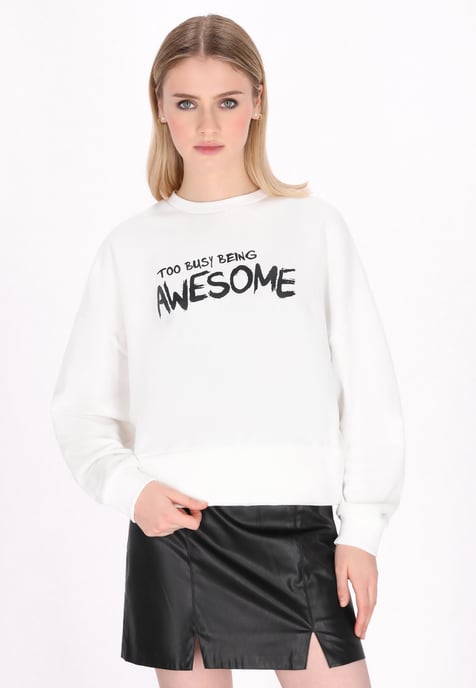 Mymo Sweatshirt vrouwen wit - Image 3