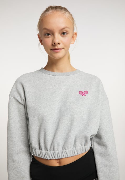 Mymo Sweatshirt Dames licht grijs melange - Image 5