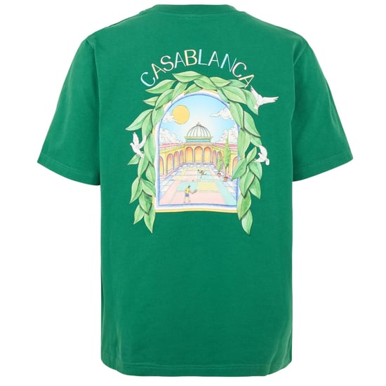 Casablanca Printed T-shirt L'arch De Tennis Green T-shirt - Image 2