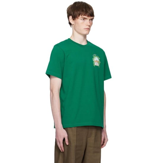 Casablanca Printed T-shirt L'arch De Tennis Green T-shirt - Image 3