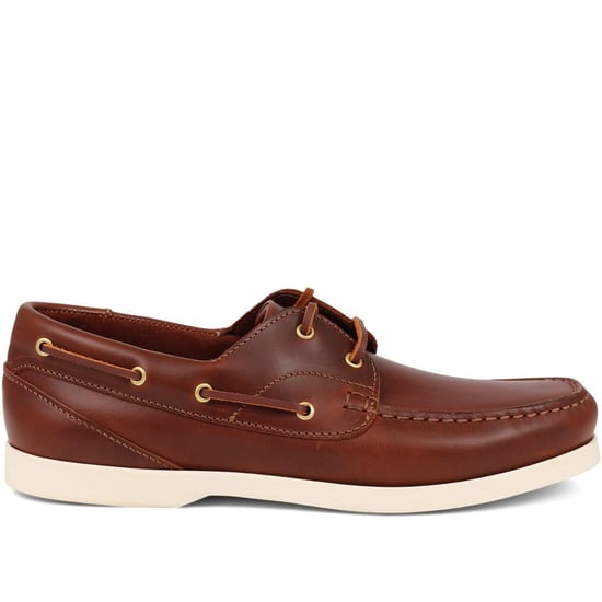 Jones Bootmaker Parsons Leather Boat Shoes - Image 1