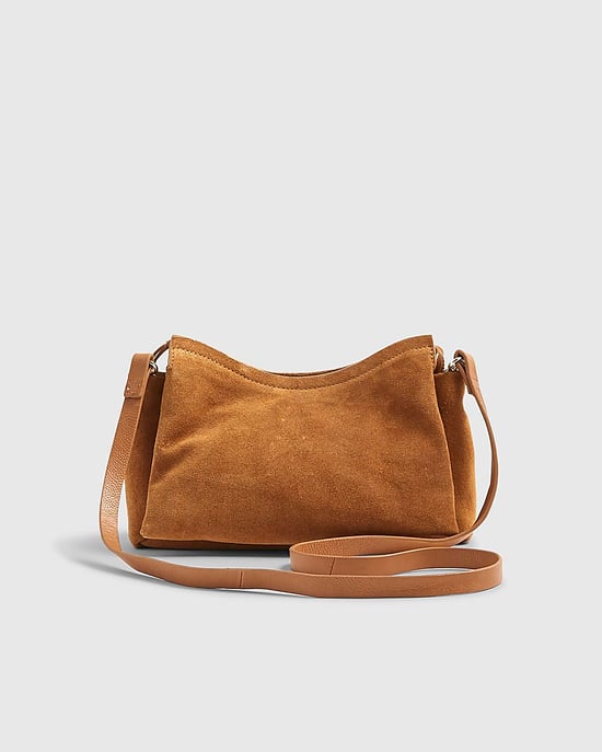 River Island Womens Crossbody Bag Brown Suede - Image 2