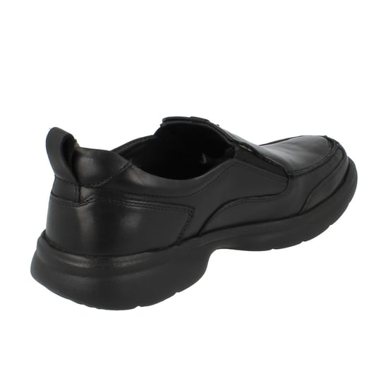 Hush Puppies Mens Harold Leather Slip-on Flats (Black) - Image 2
