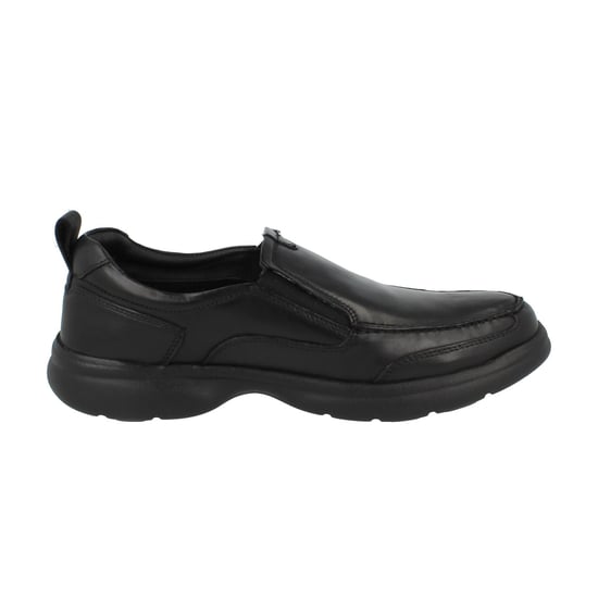 Hush Puppies Mens Harold Leather Slip-on Flats (Black) - Image 4