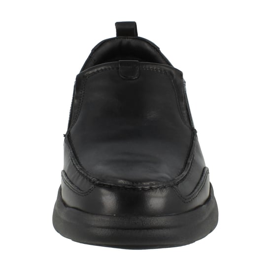 Hush Puppies Mens Harold Leather Slip-on Flats (Black) - Image 5