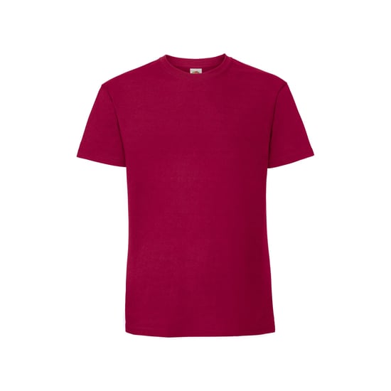 Fruit Of The Loom Mens Iconic Premium Ringspun Cotton T-Shirt (Cranberry) - Image 4