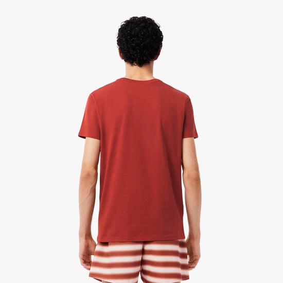 Lacoste Heren Pima Katoen T-Shirt (Rood) - Image 2