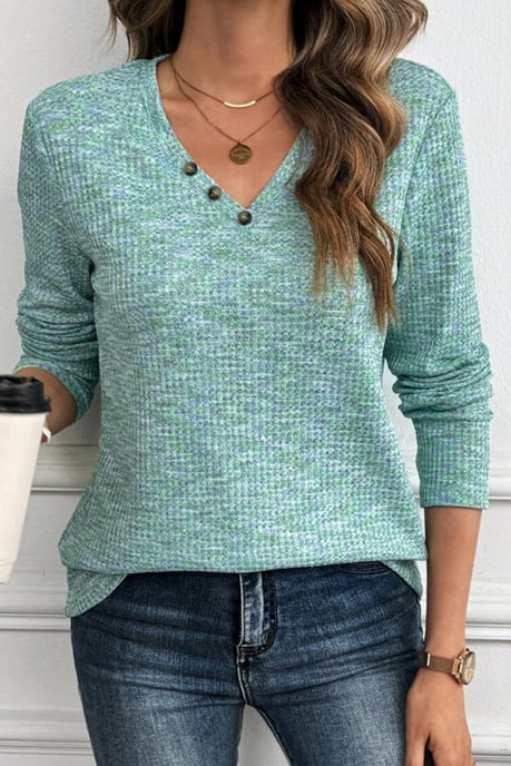 Waffle Knit Pullover Sweater - Image 4