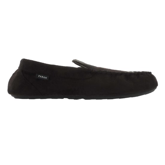 Farah Heren Nicken Moccasin Slippers (Zwart) - Image 2