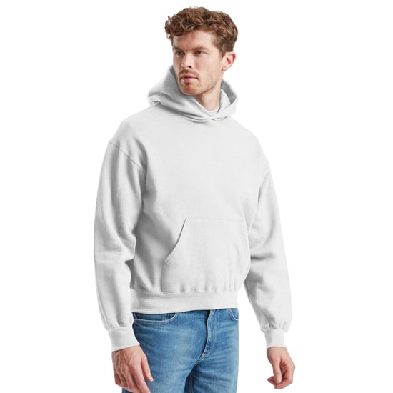 Fruit of the Loom Unisex Supercotton Hoodie voor volwassenen (Wit) - Image 2