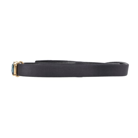 Oscar de la Renta Jewelled Belt in Black Leather - Image 3