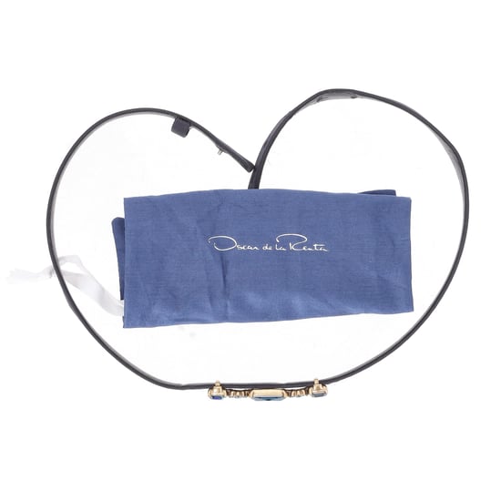 Oscar de la Renta Jewelled Belt in Black Leather - Image 5