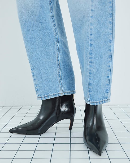 River Island Womens Boots Black Point Toe Kitten Heel - Image 5