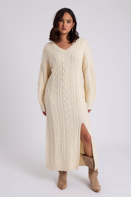 Midaxi V Neck Dress - Image 2