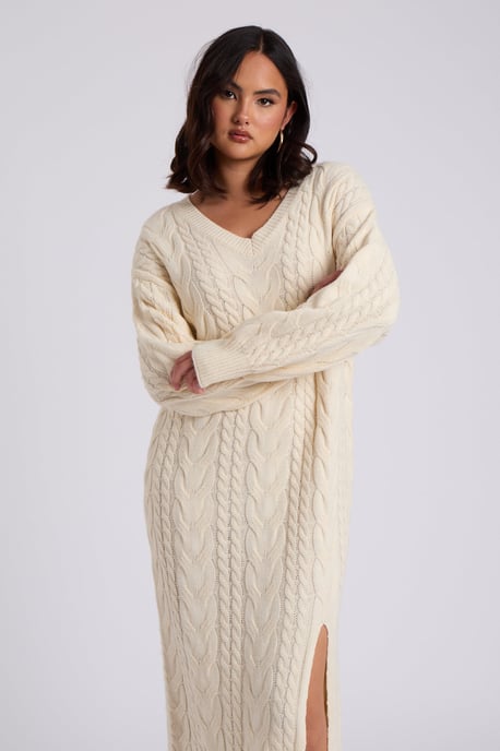 Midaxi V Neck Dress - Image 3