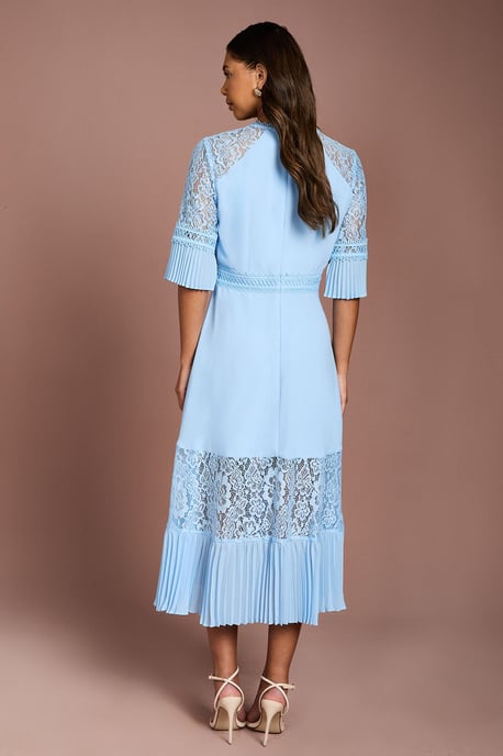 Lace Insert Midi Dress - Image 3