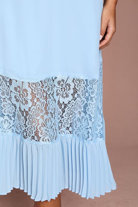 Lace Insert Midi Dress - Image 4