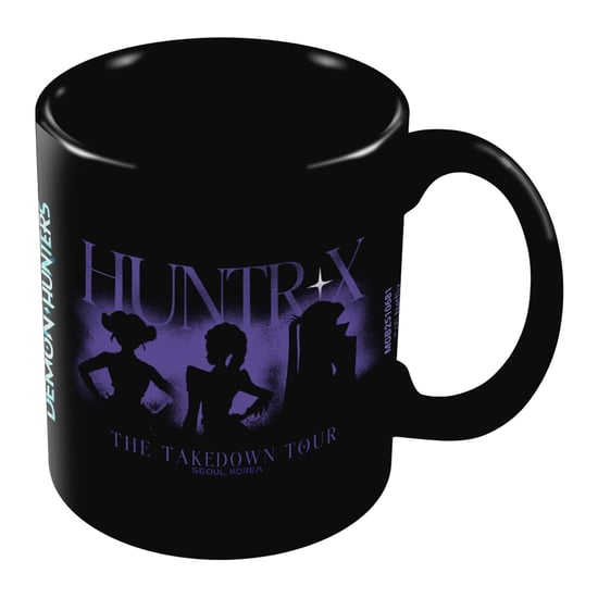 K-Pop Demon Hunters Huntrix Tour 325ml Mok (Zwart) - Image 1