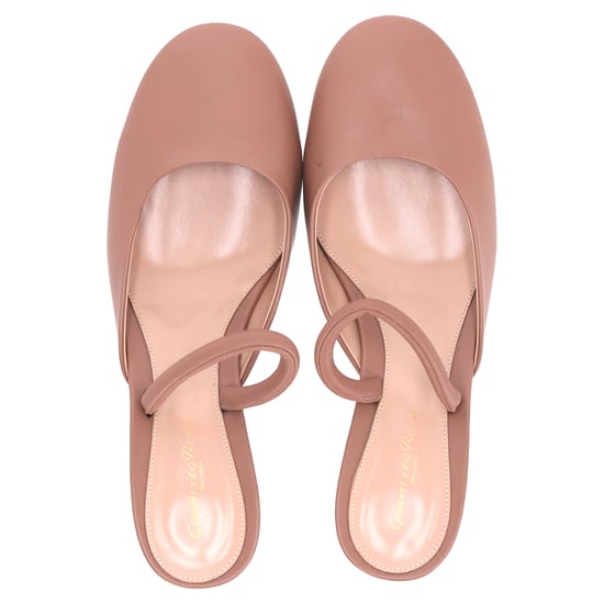 Gianvito Rossi Tivoli Mules 55 in Beige Leather - Image 6