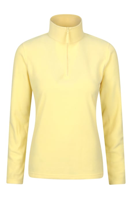 'Camber' Women's Striped Fleece Top Half Zip Quick Dry Breathable Sweater Yellow - Image 5