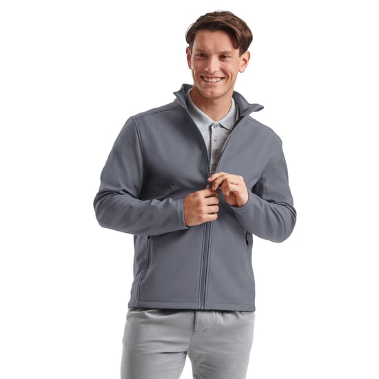 Russell Heren Essential Soft Shell Jas (IJzergrijs) - Image 4