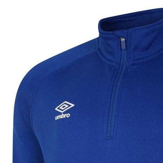 Umbro Childrens/Kids Total Training Quarter Zip Track Top (Royal Blue/Dark Navy/White) - Image 3