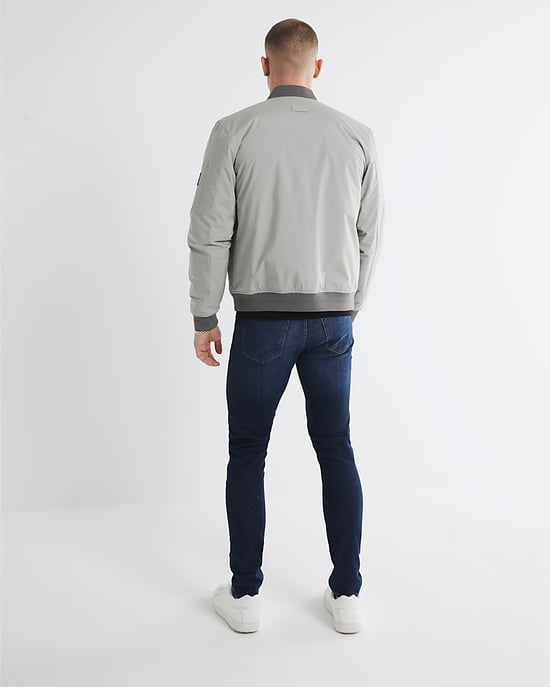 River Island Mens Skinny Jeans Dark Blue Fit - Image 3