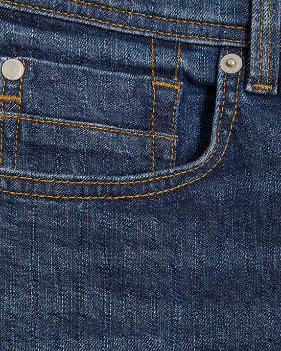 River Island Mens Skinny Jeans Dark Blue Fit - Image 4