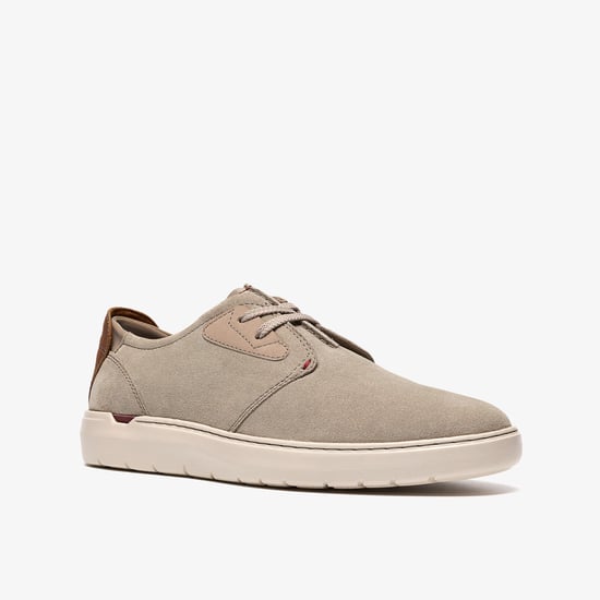 Flexwell Tie Grey Suede Shoes - Image 4